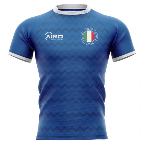 Italy 2019-2020 Home Concept Rugby Shirt - Adult Long Sleeve