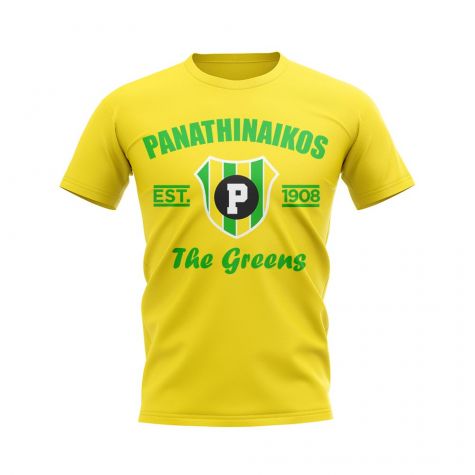 Panathinaikos Established Football T-Shirt (Yellow)