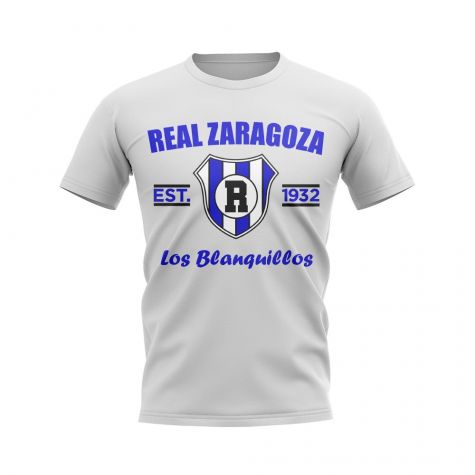 Real Zaragoza Established Football T-Shirt (White)