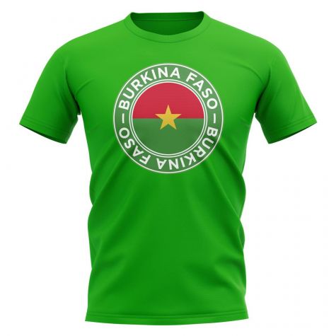 Burkina Faso Football Badge T-Shirt (Green)