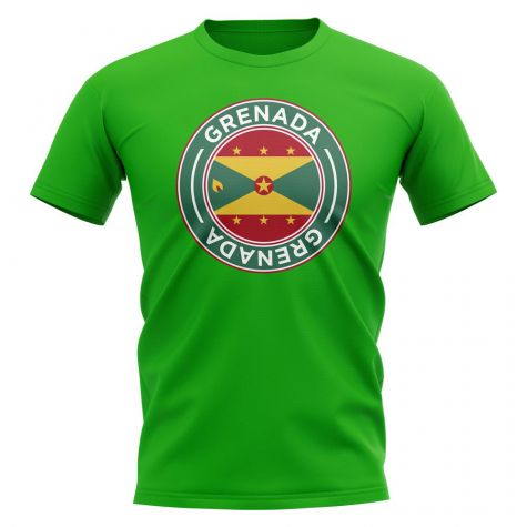 Grenada Football Badge T-Shirt (Green)