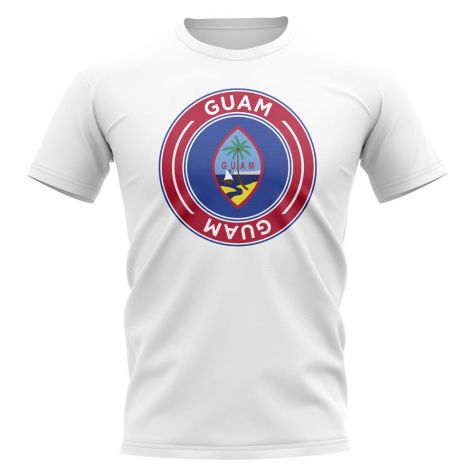 Guam Football Badge T-Shirt (White)