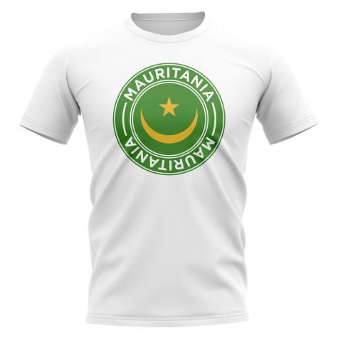 Mauritania Football Badge T-Shirt (White)