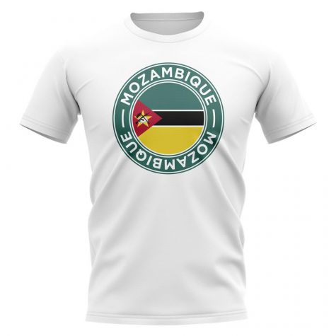 Mozambique Football Badge T-Shirt (White)