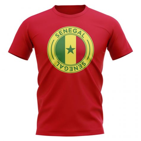 Senegal Football Badge T-Shirt (Red)