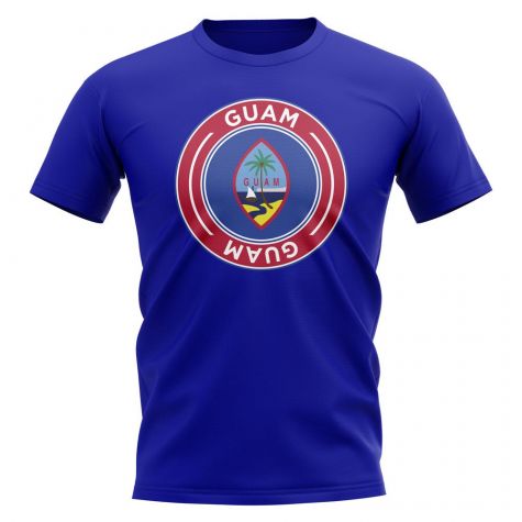 Guam Football Badge T-Shirt (Royal)