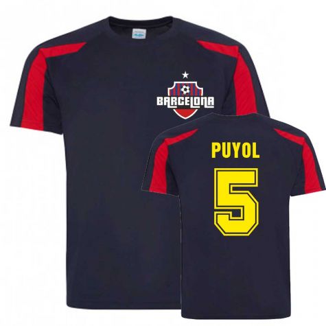 Carles Puyol Barcelona Sports Training Jersey (Navy)