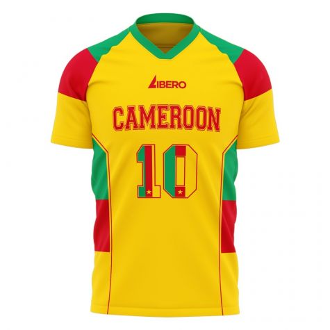 Cameroon 2018-2019 Flag Concept Shirt - Kids (Long Sleeve)