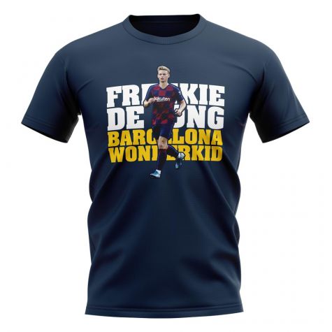 Frenkie de Jong Barcelona Player T-Shirt (Navy)