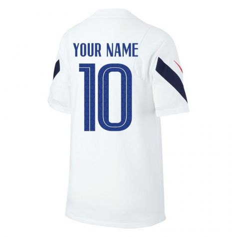 2020-2021 France Nike Training Shirt (White) (Your Name)