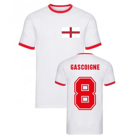 Paul Gascoigne England Ringer Tee (White)