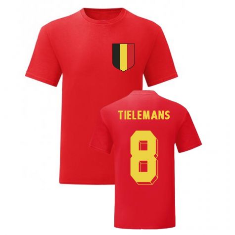 Youri Tielemans Belgium National Hero Tee's (Red)