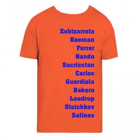 Barcelona Favourite XI Tee (Orange)