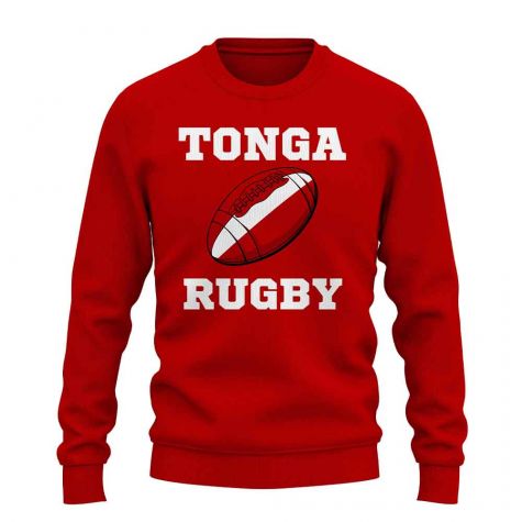 Tonga Rugby Ball Sweatshirt (Red)