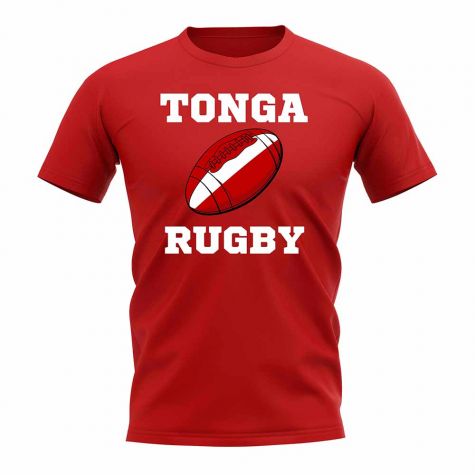 Tonga Rugby Ball T-Shirt (Red)