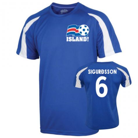 2016-17 Iceland Sports Training Jersey (Sigurdsson 6)