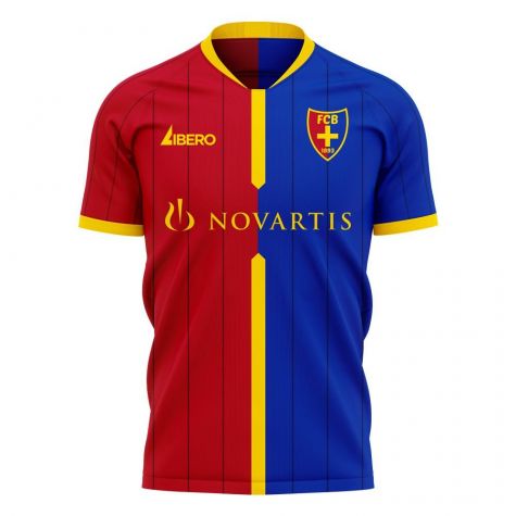 FC Basel 2020-2021 Home Concept Football Kit (Libero) - Kids (Long Sleeve)