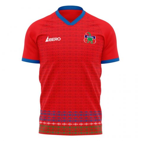 Gambia 2024-2025 Home Concept Football Kit (Libero)