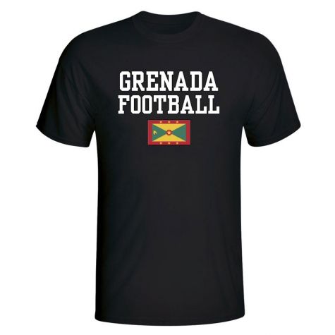 Grenada Football T-Shirt - Black