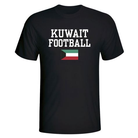 Kuwait Football T-Shirt - Black