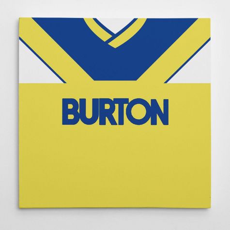 Leeds United 1986-88 Away Football Canvas Print