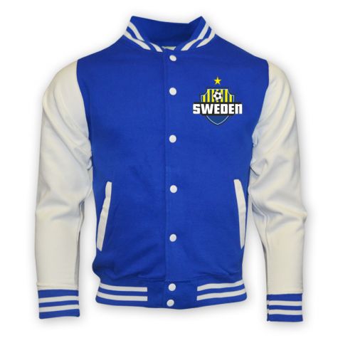 Sweden College Baseball Jacket (blue) - Kids