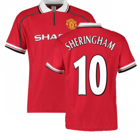 1999 Manchester United Home Football Shirt (Sheringham 10)