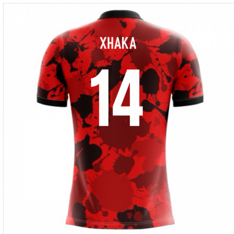 2024-2025 Albania Airo Concept Home Shirt (Xhaka 14)