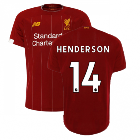 2019-2020 Liverpool Home European Shirt (Henderson 14)