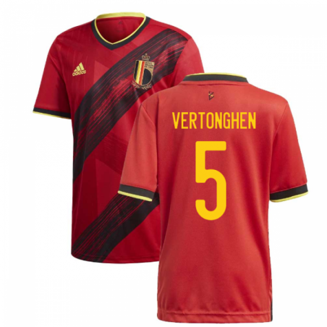 2020-2021 Belgium Home Adidas Football Shirt (VERTONGHEN 5)