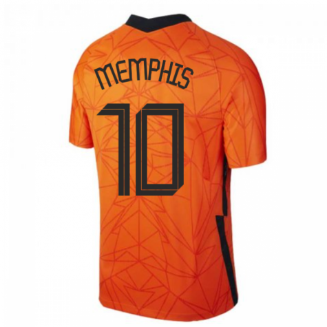 2020-2021 Holland Home Nike Football Shirt (Kids) (MEMPHIS 10)