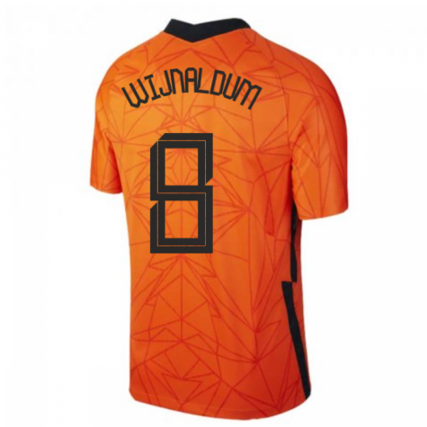 2020-2021 Holland Home Nike Football Shirt (Kids) (WIJNALDUM 8)