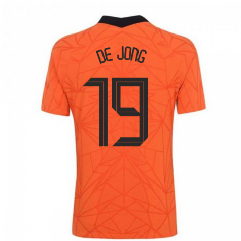 2020-2021 Holland Home Nike Vapor Match Shirt (DE JONG 19)