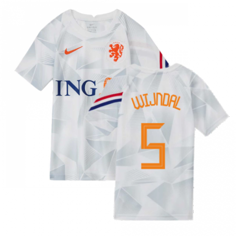 2020-2021 Holland Pre-Match Training Shirt (White) - Kids (WIJNDAL 5)