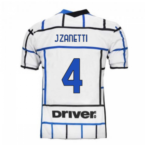 2020-2021 Inter Milan Away Nike Football Shirt (J ZANETTI 4)