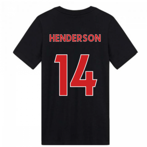 2020-2021 Liverpool Ground Tee (Black) - Kids (HENDERSON 14)