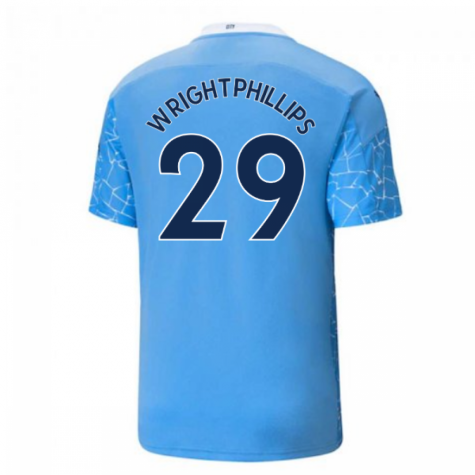 2020-2021 Manchester City Puma Home Football Shirt (WRIGHT-PHILLIPS 29)