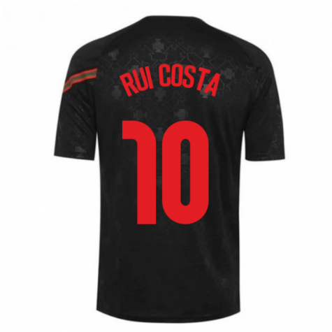 2020-2021 Portugal Pre-Match Training Shirt (Black) - Kids (RUI COSTA 10)