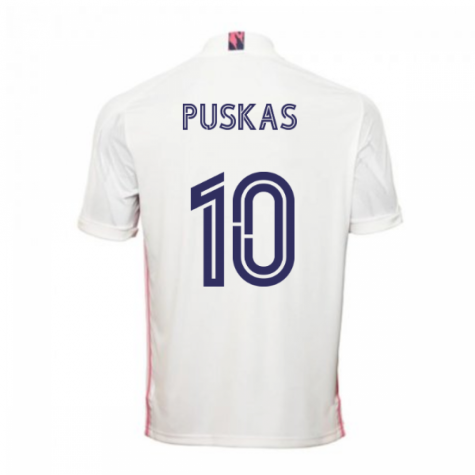 2020-2021 Real Madrid Adidas Home Football Shirt (PUSKAS 10)