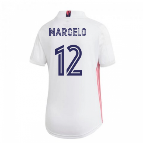 2020-2021 Real Madrid Adidas Womens Home Shirt (MARCELO 12)