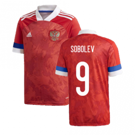 2020-2021 Russia Home Adidas Football Shirt (Kids) (SOBOLEV 9)