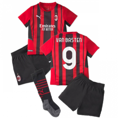 2021-2022 AC Milan Home Mini Kit (VAN BASTEN 9)
