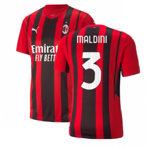 2021-2022 AC Milan Home Shirt (MALDINI 3)