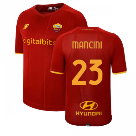 2021-2022 AS Roma Home Shirt (MANCINI 23)