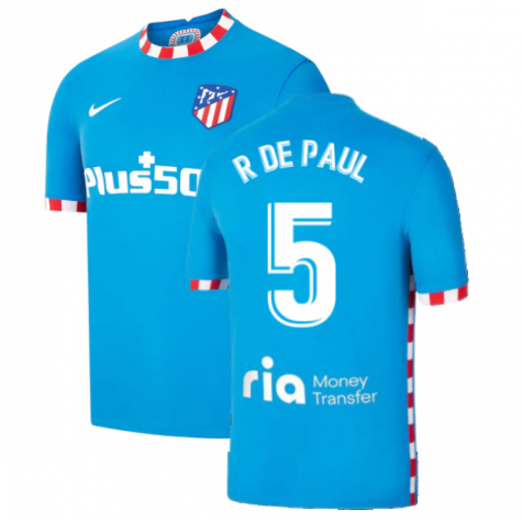 2021-2022 Atletico Madrid 3rd Shirt (R DE PAUL 5)