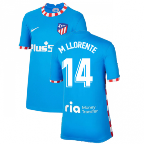 2021-2022 Atletico Madrid Third Shirt (Kids) (M LLORENTE 14)