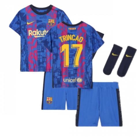 2021-2022 Barcelona Infants 3rd Kit (TRINCAO 17)