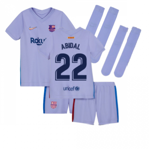 2021-2022 Barcelona Infants Away Kit (ABIDAL 22)