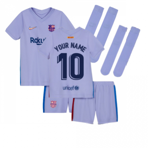 2021-2022 Barcelona Infants Away Kit (Your Name)