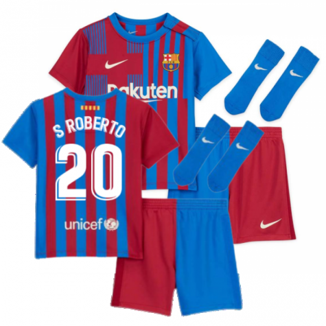 2021-2022 Barcelona Infants Home Kit (S.ROBERTO 20)